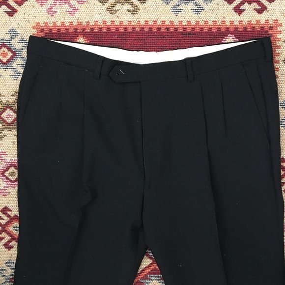 Vintage Italian wool pleated gabardines - Picture 3 of 9